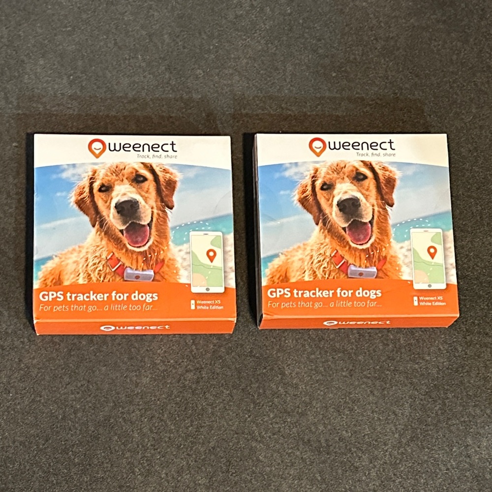Brand New Weenect GPS Tracker for Dogs - Set of 2 Size: XS